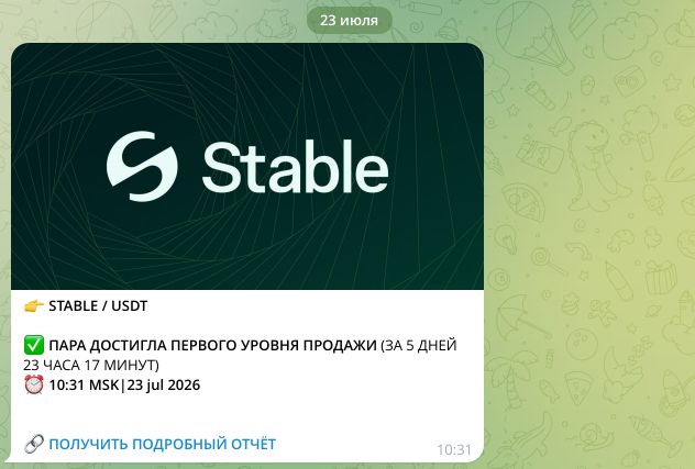 Сигнал по STABLE/USDT